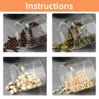 Vacuum Sealed Glass Storage Jar for Coffee Beans Tea and Dry Foods EZ Carthub