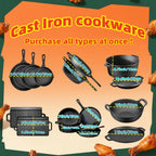 3 Piece Cast Iron Skillet Set for Oven Grill and Campfire Cooking EZ Carthub