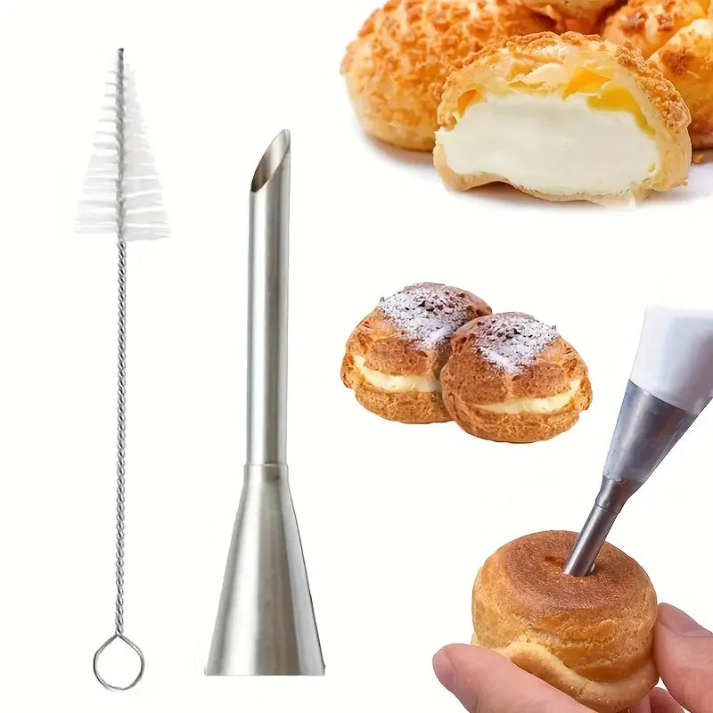 4 Piece Stainless Steel Piping Nozzle Set for Cake and Cupcake Decorating EZ Carthub