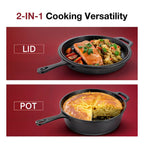Pre-Seasoned Cast Iron Dutch Oven and Skillet Combo for Versatile Cooking EZ Carthub
