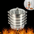 5 Tier Stainless Steel Steamer Pot for Healthy and Efficient Cooking EZ Carthub