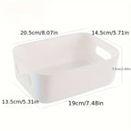 5 Piece Stackable Plastic Storage Box Set for Kitchen Bathroom and Home Organization EZ Carthub