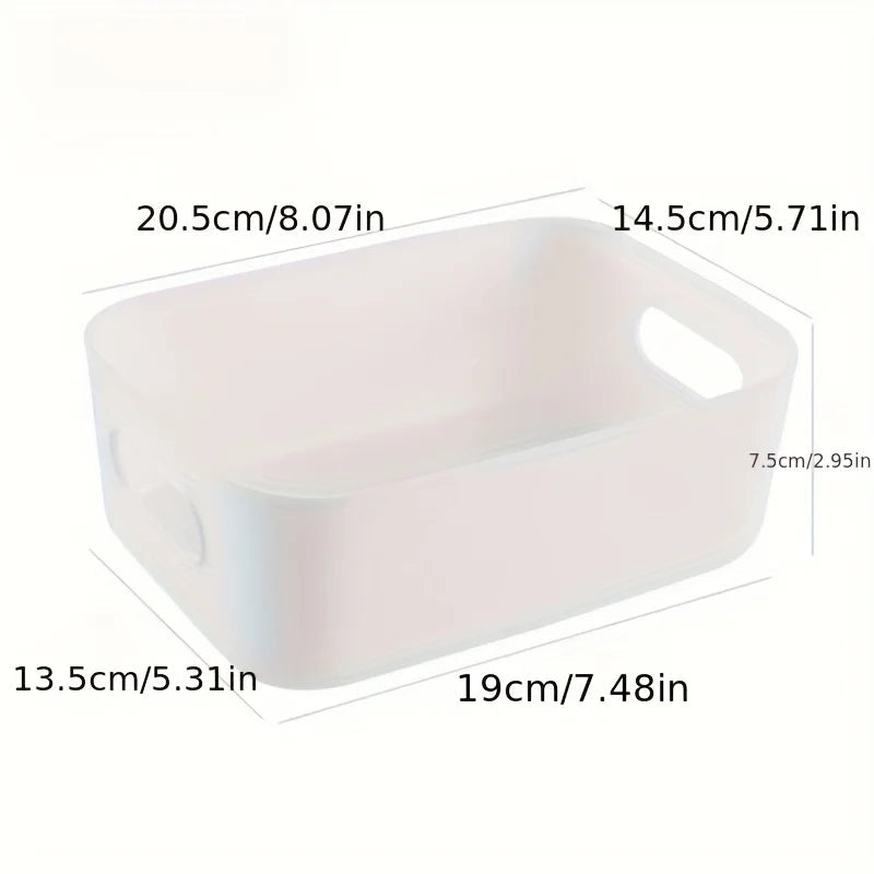 5 Piece Stackable Plastic Storage Box Set for Kitchen Bathroom and Home Organization EZ Carthub