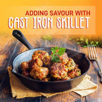 3 Piece Pre-Seasoned Cast Iron Skillet Set for Cooking and Grilling EZ Carthub