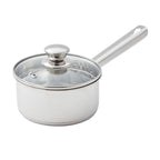 Stainless Steel Saucepan with Straining Lid for Efficient Everyday Cooking EZ Carthub