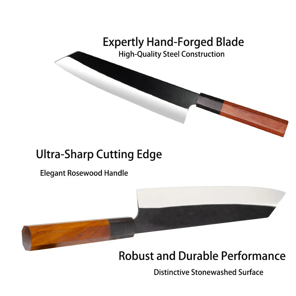 Japanese Kiritsuke Chef Knife with Octagon Handle for Precision Food Preparation EZ Carthub