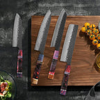 67 Layer Damascus Steel Kitchen Knife Set for Professional Cooking and Food Preparation EZ Carthub