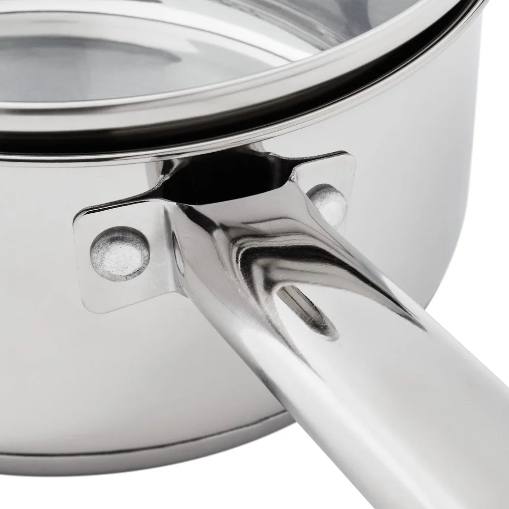 Stainless Steel Saucepan with Straining Lid for Efficient Everyday Cooking EZ Carthub