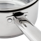 Stainless Steel Saucepan with Straining Lid for Efficient Everyday Cooking EZ Carthub