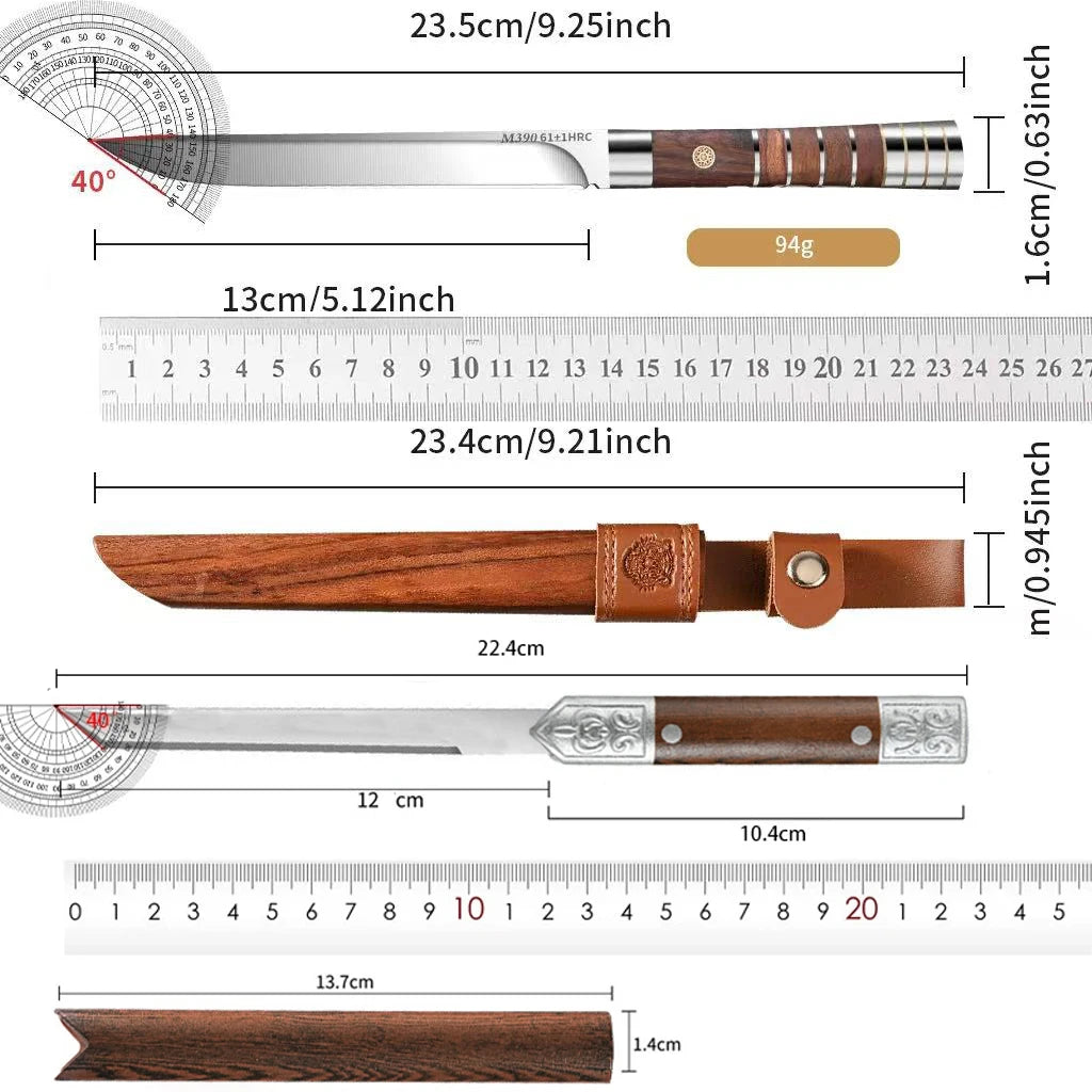 High Hardness Stainless Steel Kitchen Knife with Sheath for Precision Cutting EZ Carthub