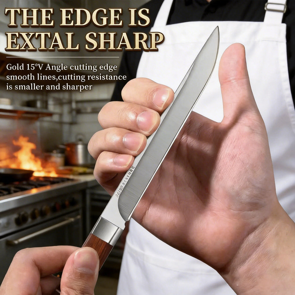 High Hardness Stainless Steel Kitchen Knife with Sheath for Precision Cutting EZ Carthub