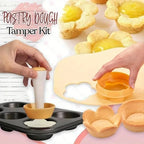 Pastry Dough Tamper and Flower Cutter Set for Baking and Dessert Making EZ Carthub