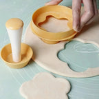 Pastry Dough Tamper and Flower Cutter Set for Baking and Dessert Making EZ Carthub