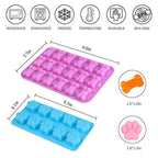 Dog Paw and Bone Silicone Mold for Treats Chocolate and Baking EZ Carthub