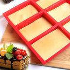 9 Cavity Silicone Mini Loaf Pan for Baking and Easy Cleanup EZ Carthub