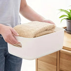 5 Piece Stackable Plastic Storage Box Set for Kitchen Bathroom and Home Organization EZ Carthub
