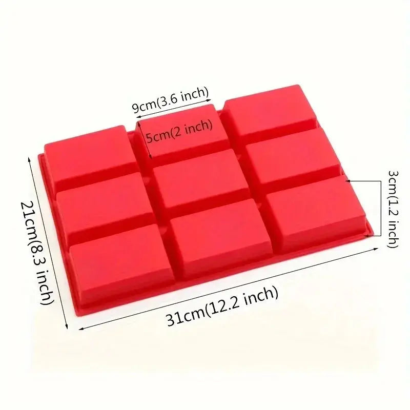 9 Cavity Silicone Mini Loaf Pan for Baking and Easy Cleanup EZ Carthub