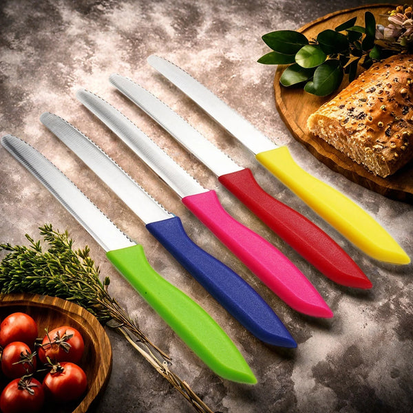 Stainless Steel Serrated Steak Knife for Effortless Cutting and Everyday Use EZ Carthub