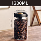 Vacuum Sealed Glass Storage Jar for Coffee Beans Tea and Dry Foods EZ Carthub
