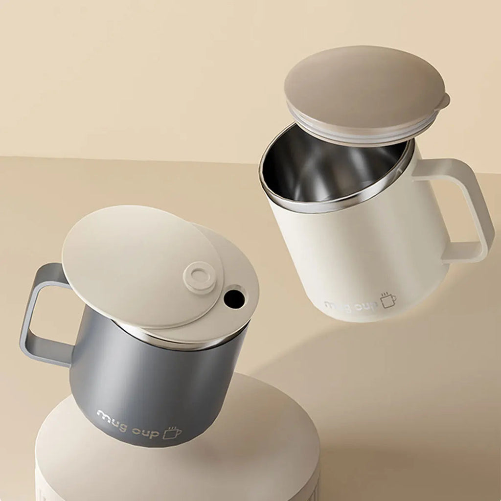 400ml Insulated Stainless Steel Coffee Mug with Lid for Hot and Cold Drinks EZ Carthub