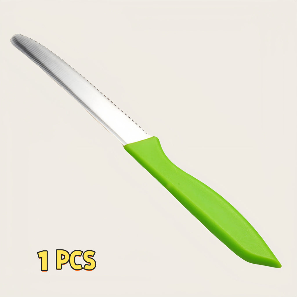 Stainless Steel Serrated Steak Knife for Effortless Cutting and Everyday Use EZ Carthub