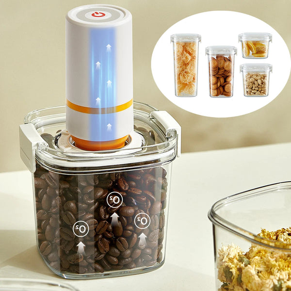Vacuum Sealed Storage Container for Coffee Beans Tea and Dry Foods EZ Carthub