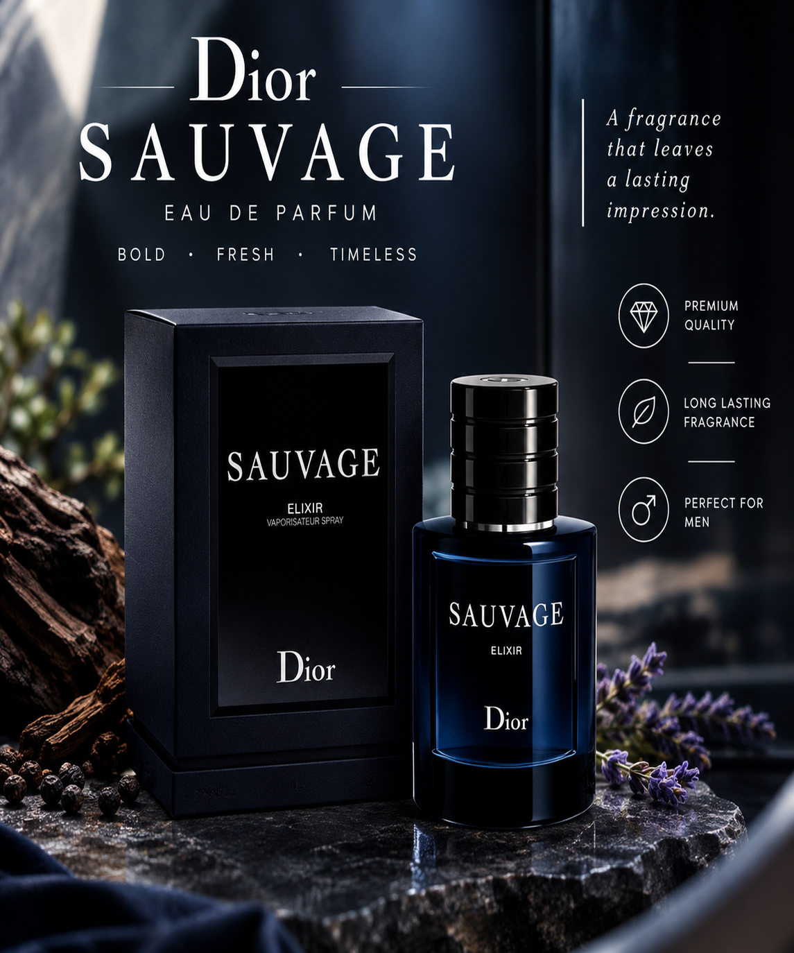 Dior Sauvage Elixir Eau de Parfum – Premium Long-Lasting Men’s Fragrance online store