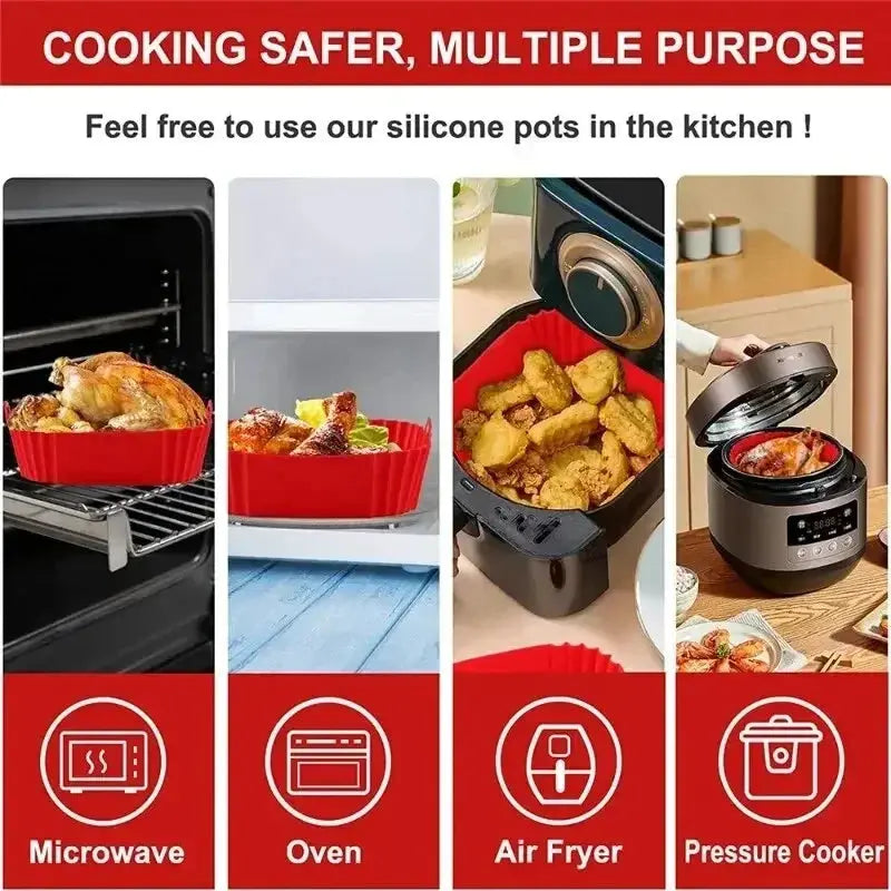Reusable Silicone Air Fryer Liner for Easy Baking and Cooking EZ Carthub