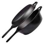 Pre-Seasoned Cast Iron Dutch Oven and Skillet Combo for Versatile Cooking EZ Carthub