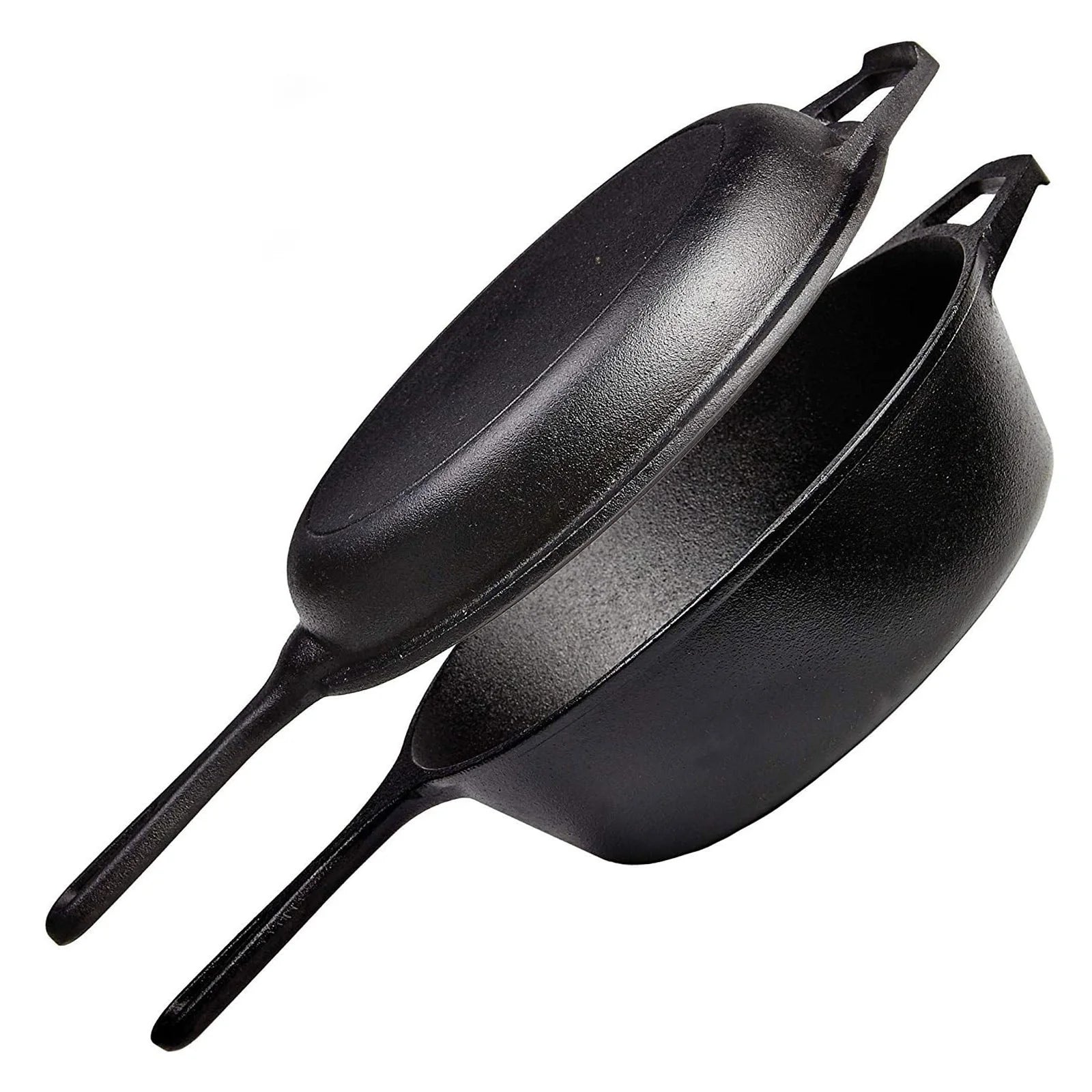 Pre-Seasoned Cast Iron Dutch Oven and Skillet Combo for Versatile Cooking EZ Carthub