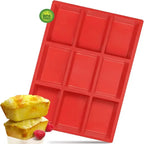 9 Cavity Silicone Mini Loaf Pan for Baking and Easy Cleanup EZ Carthub