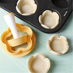 Pastry Dough Tamper and Flower Cutter Set for Baking and Dessert Making EZ Carthub