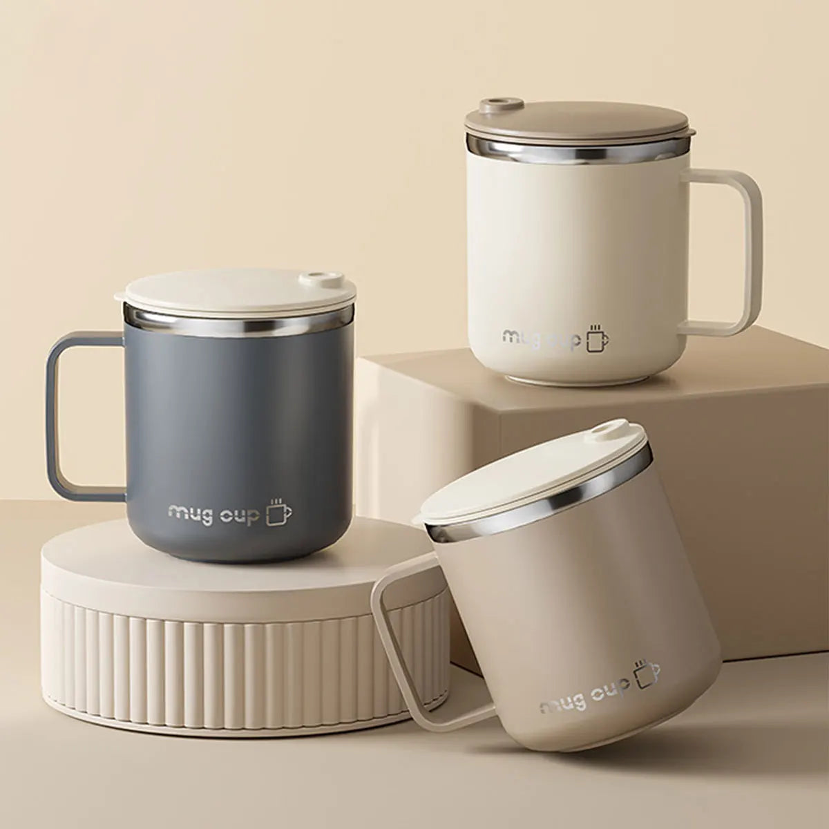 400ml Insulated Stainless Steel Coffee Mug with Lid for Hot and Cold Drinks EZ Carthub