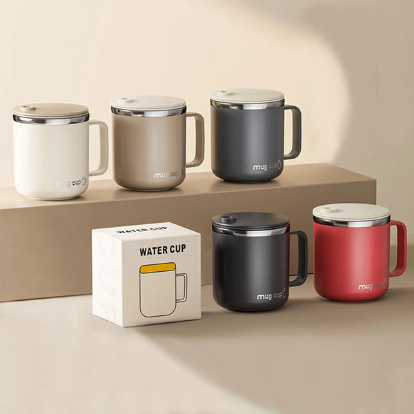 400ml Insulated Stainless Steel Coffee Mug with Lid for Hot and Cold Drinks EZ Carthub