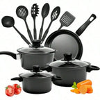 13 Piece Nonstick Cookware Set with Induction Pots Pans and Kitchen Utensils EZ Carthub