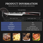 Damascus Pattern Steak Knife Set with Wooden Handles for Precise Dining and Cutting EZ Carthub