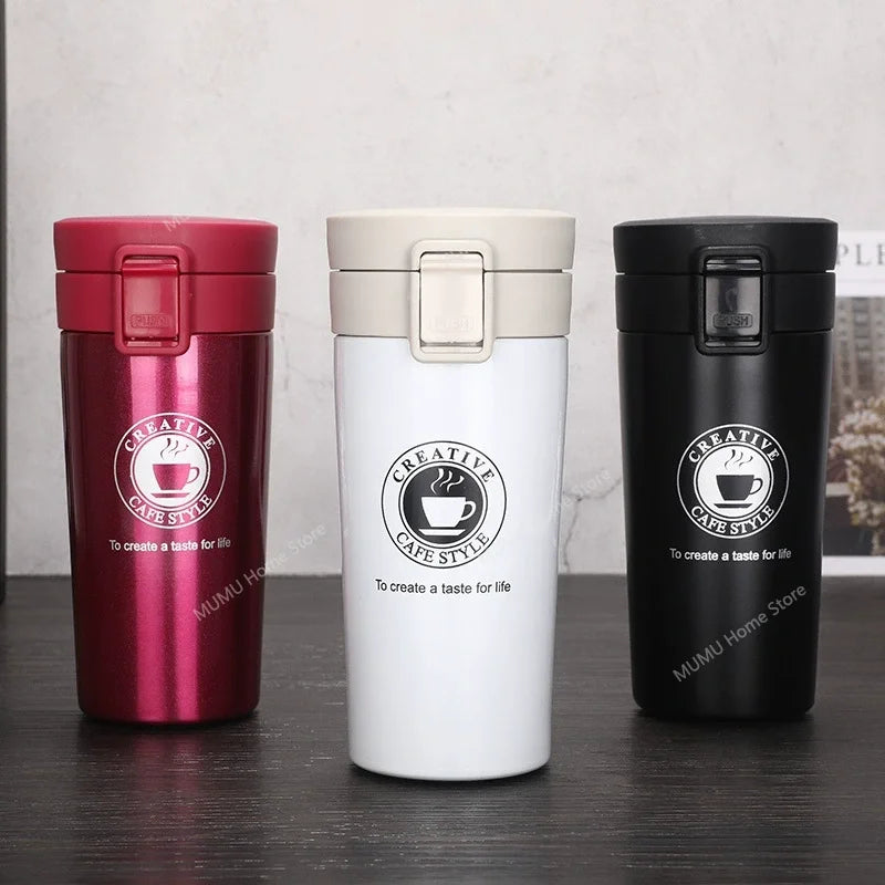 380ml/510ml Stainless Steel Thermal Mug for Hot and Cold Drinks EZ Carthub