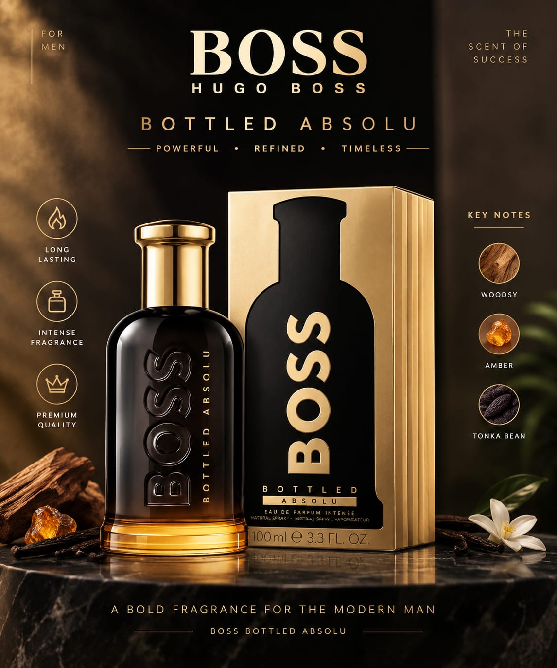 Hugo Boss Bottled Absolu Eau de Parfum Intense 100ml for Men online store