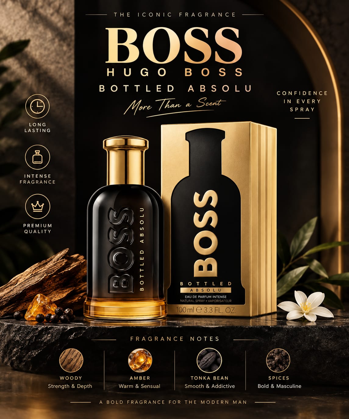 Hugo Boss Bottled Absolu Eau de Parfum Intense 100ml for Men online store
