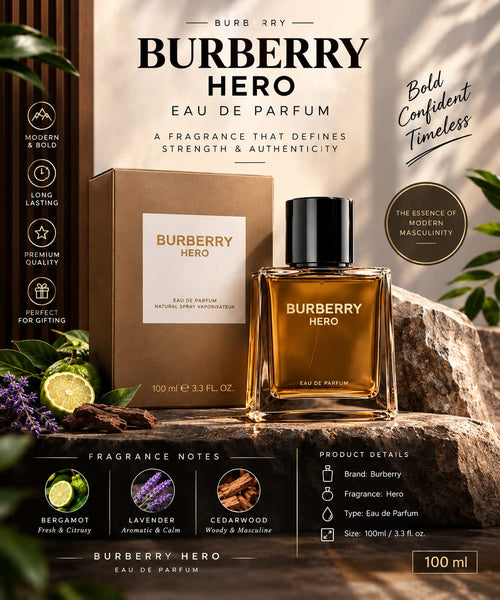 Burberry Hero Eau de Parfum 100ml | Men’s Premium Woody Perfume online store