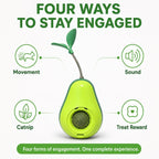 Avocado Cat Tumbler Toy