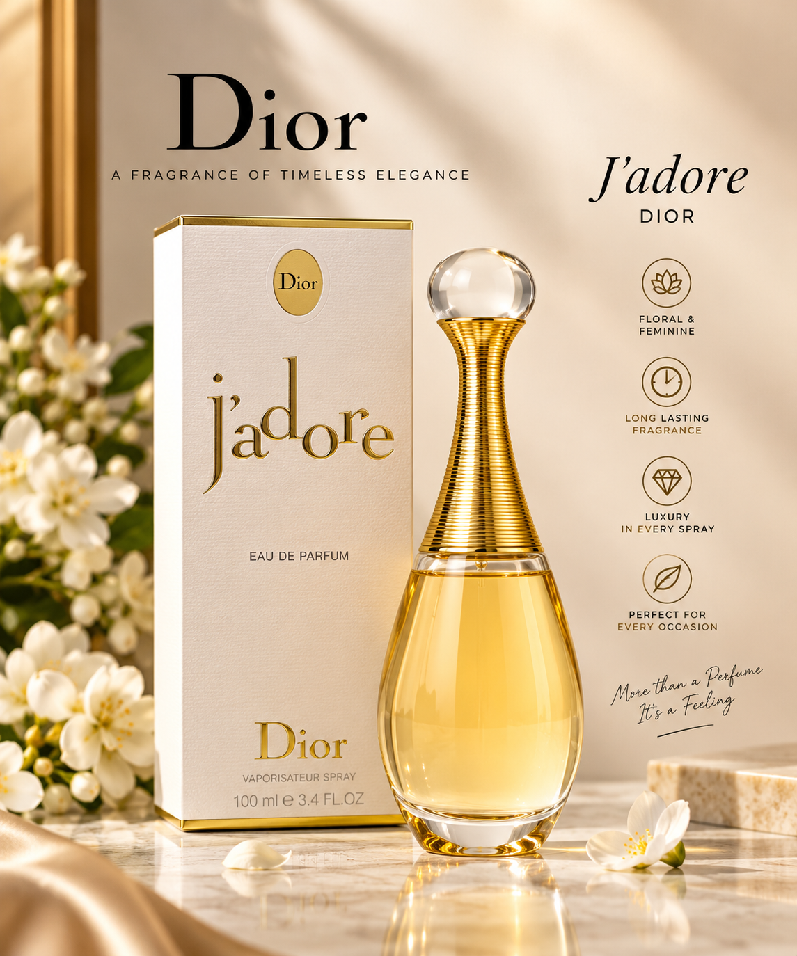 J’adore Eau de Parfum for Women – Luxury Floral Fragrance | Long-Lasting Perfume online store